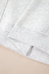 High Neck Ribbed Cuff And Hem Sweatshirt