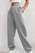 Cotton Polyester Blend Crisscross Elastic Waist Pants