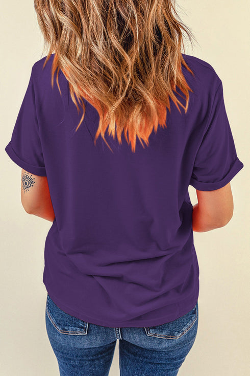Soft Stretch Blend Crew Neck Short Sleeve Tee