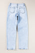 Casual Acid Wash Straight Leg Denim Jeans