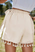 Bohemian Tassel Fringe Wrap Knot Casual Shorts