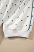 Polka Dot Piping Trim Relaxed Silhouette Top