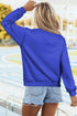 Reversible Mock Neck Oversize Drop Shoulder Sweatshirt