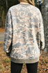 Polyester Howdy Graphic Camo Print Tunic Sweatshirt