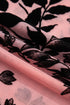 Feminine Floral Print Sheer Mesh Long Sleeve Blouse