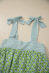 Feminine Floral Striped Knot Strap Babydoll Tank Top