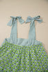 Feminine Floral Striped Knot Strap Babydoll Tank Top
