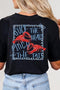 Festival Crawfish Bow Graphic Short Sleeve Crew Neck Tee