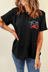 Festival Crawfish Bow Graphic Short Sleeve Crew Neck Tee