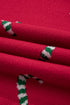 Festive Candy Cane Print Crew Neck Sweater