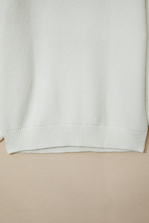 Festive Chenille Patch Graphic Long Sleeve Pullover Sweater
