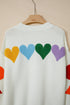 Festive Chenille Patch Graphic Long Sleeve Pullover Sweater
