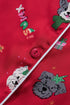 Festive Dog Print Satin Short Sleeve Two Piece Loungewear