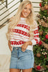 Festive Fair Isle Geometric Knit Pullover Sweater