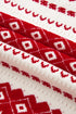 Festive Fair Isle Geometric Knit Pullover Sweater