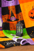Festive Ghost And Pumpkin Checkered Flannel Fleece Blanket