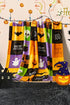 Festive Ghost And Pumpkin Checkered Flannel Fleece Blanket