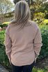 Festive Gobble Graphic Raw Hem Crew Neck Sweatshirt