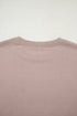 Festive Gobble Graphic Raw Hem Crew Neck Sweatshirt