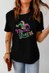 Festive Graphic Print Crew Neck Shirt