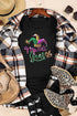 Festive Graphic Print Crew Neck Shirt
