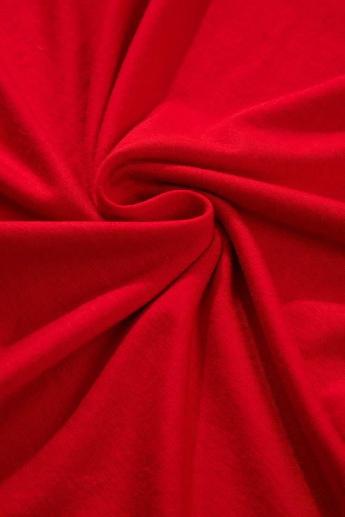 Festive Holiday Graphic Soft Knit Two Piece Lounge Set