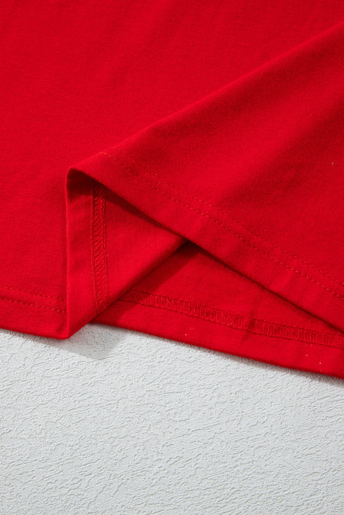 Festive Holiday Graphic Soft Knit Two Piece Lounge Set