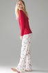 Festive Holiday Graphic Soft Knit Two Piece Lounge Set