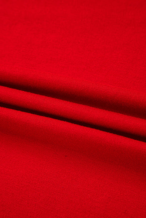 Festive Holiday Graphic Soft Knit Two Piece Lounge Set