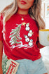 Festive Holiday Snowman Graphic Print Short Sleeve Crewneck T Shirt