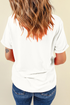 Festive Merry Era Lights Bow Graphic Short Sleeve Tee
