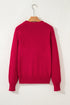 Festive Merry Graphic Crew Neck Knit Sweater