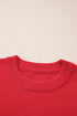 Festive Merry Letter Print Drop Shoulder Knit Sweater