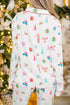 Festive Nutcracker And Tree Print Pajama Set