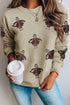 Festive Pilgrim Turkey Graphic Crew Neck Sweatshirt