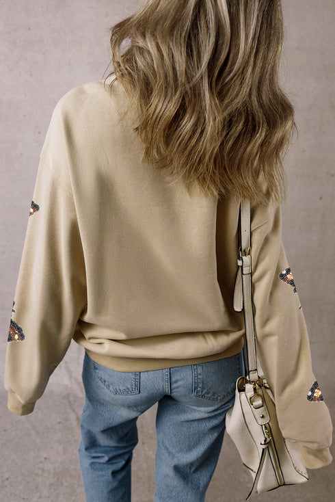 Festive Pilgrim Turkey Graphic Crew Neck Sweatshirt