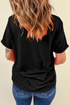 Festive Rhinestone Tree Graphic Short Sleeve Tee