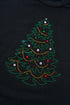 Festive Rhinestone Tree Graphic Short Sleeve Tee