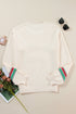 Festive Script Graphic Crew Neck Pullover Sweater