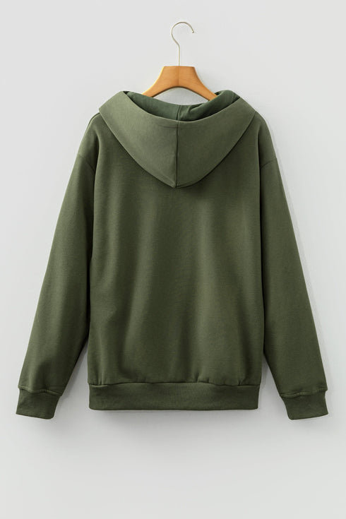 Festive Script Graphic Soft Knit Pullover Hoodie