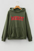 Festive Script Graphic Soft Knit Pullover Hoodie