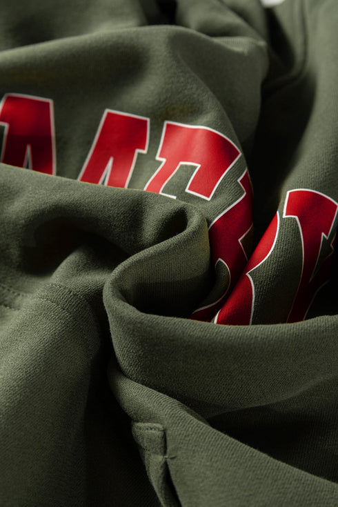 Festive Script Graphic Soft Knit Pullover Hoodie