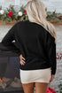 Festive Script Light Bulb Accent Crew Neck Sweater
