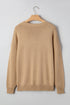 Festive Script Light Bulb Accent Crew Neck Sweater