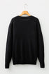 Festive Script Light Bulb Accent Crew Neck Sweater
