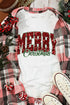 Festive Sequin Graphic Crew Neck Holiday Sweatshirt