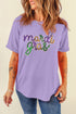 Festive Sequin Script Graphic Relaxed Fit Tee