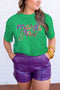 Festive Sequin Script Graphic Relaxed Fit Tee