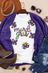 Festive Sequin Script Graphic Short Sleeve Tee
