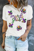Festive Sequin Script Graphic Short Sleeve Tee